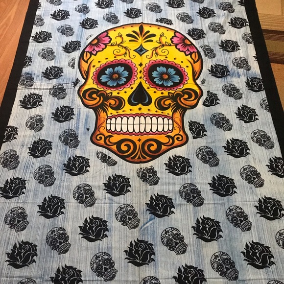 💀Day of the Dead 💀skull wall art Tapestry - Picture 6 of 6